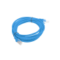 CABLE RED LANBERG LATIGUILLO CAT-6 UTP 3M AZUL FLUKE PASSED