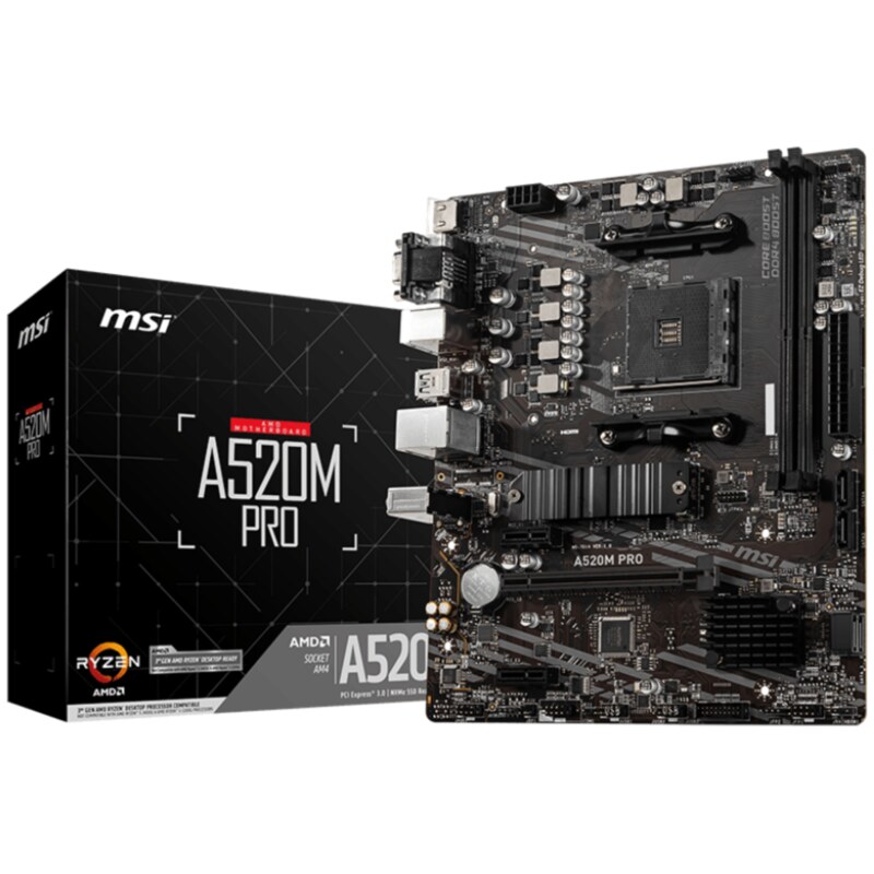 Placa base msi am4 a520m pro