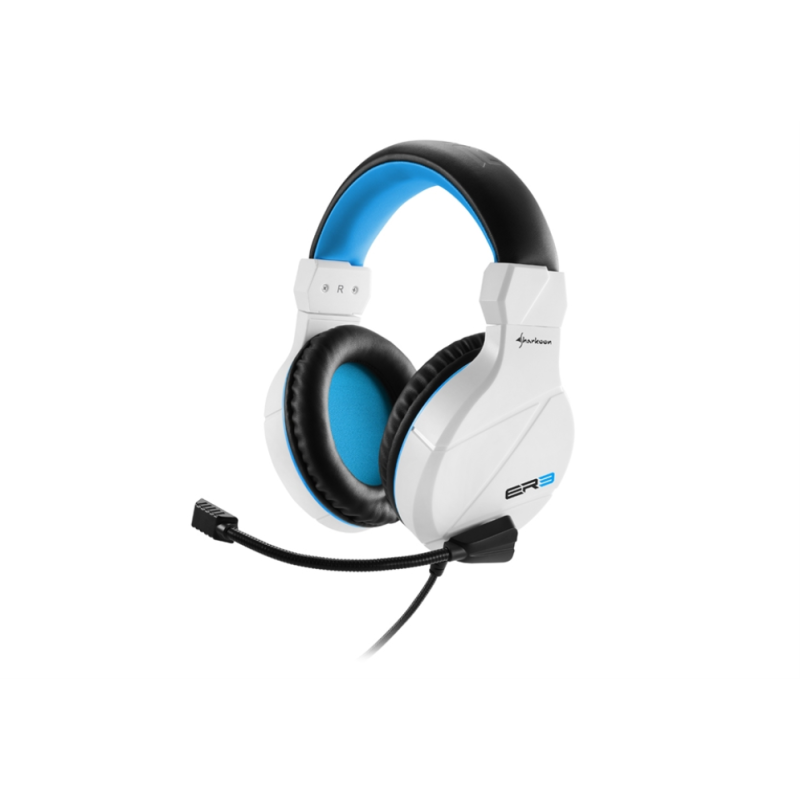 AURICULARES GAMING SHARKOON RUSH ER3 BLANCO MICROFONO ALAMBRICO