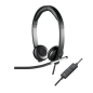 Auriculares Logitech H650e- con Micrófono- USB- Negros