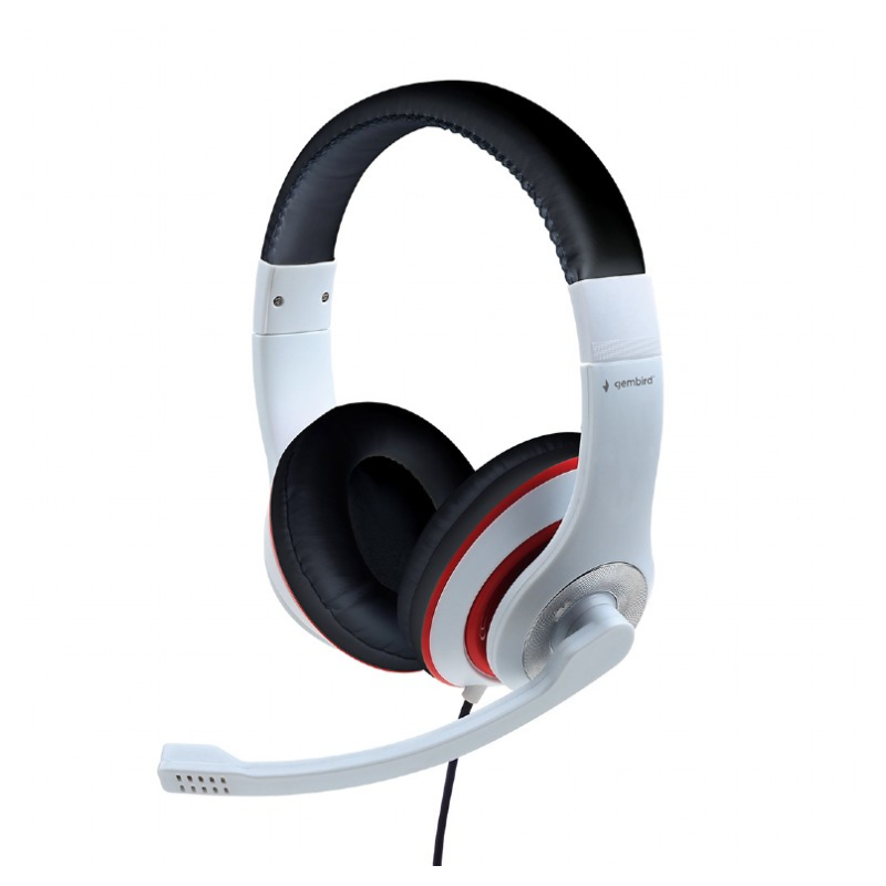 AURICULARES GEMBIRD MICROFONO CONTROL VOL BLANCO ALAMBRICO