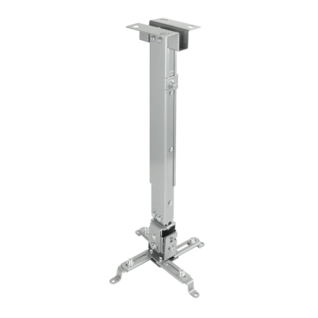 SOPORTE TECHO PROYECTOR TOOQ PJ2012T-SPLATA 130-430 - 650 mm MAX 20 KG