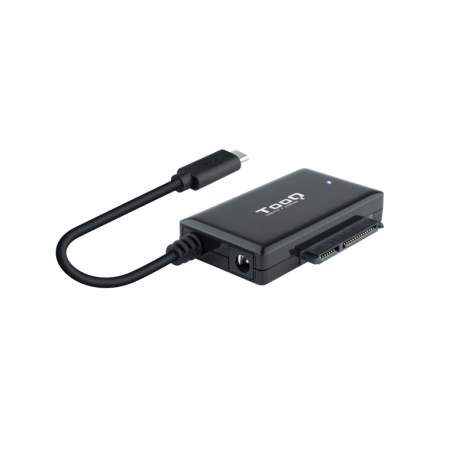 ADAPTADOR USB TOOQ 3-0 USB-C SATA DISCOS DUROS 2-5" Y 3-5" + ALIMENTADOR