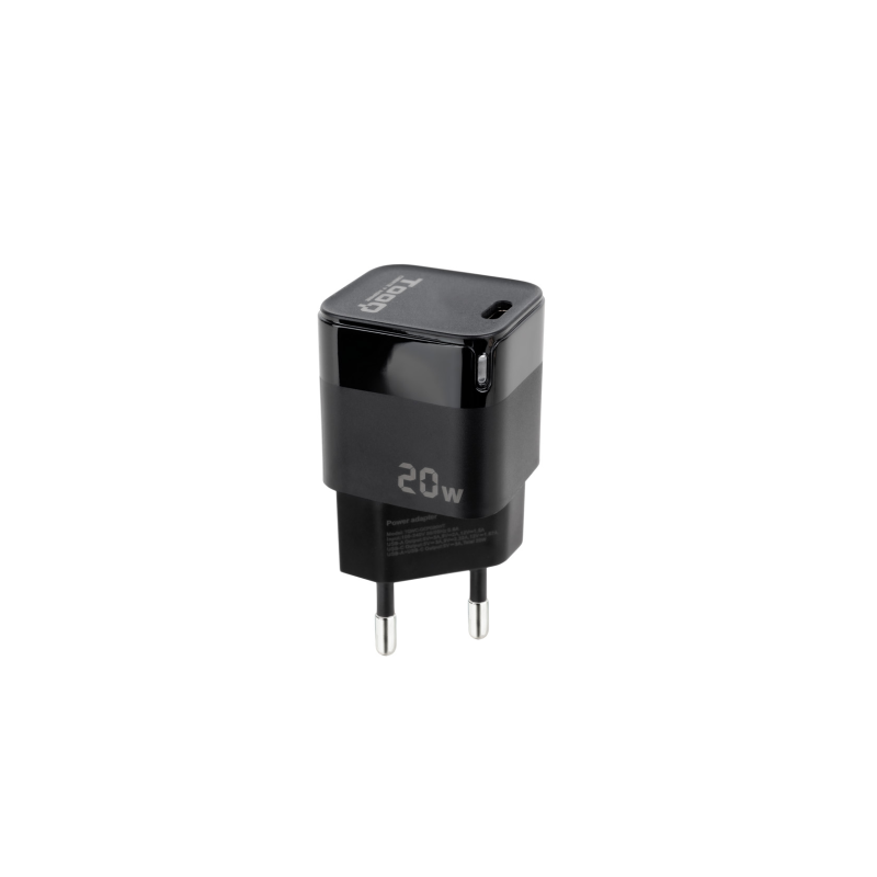 Cargador de Pared TooQ TQWC-PD20- 1xUSB Tipo-C- 20W