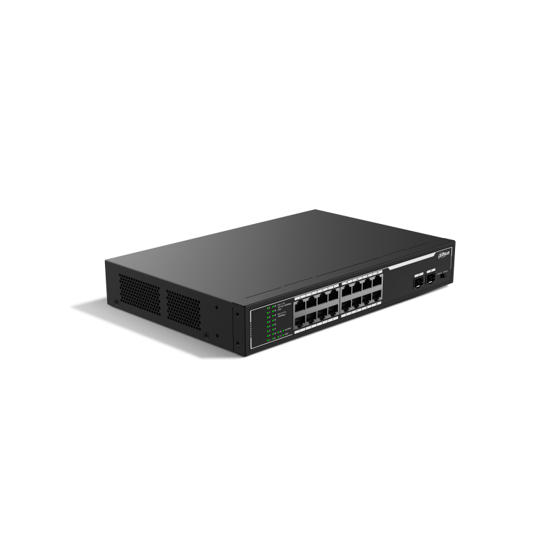 SWITCH IT DAHUA DH-SG1018LP-2F 18-PORT ECONOMICAL GIGABIT SWITCH 16-PORT POE