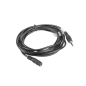 CABLE ESTEREO LANBERG JACK 3-5 MM MACHO-JACK 3-5MM HEMBRA 3M NEGRO