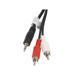 CABLE ESTEREO LANBERG JACK 3-5MM-2X RCA MACHO 5M