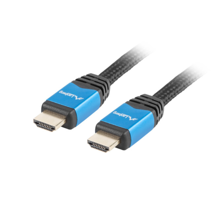 CABLE HDMI LANBERG MACHO-MACHO V2-0 CU 4K PREMIUM 1M NEGRO