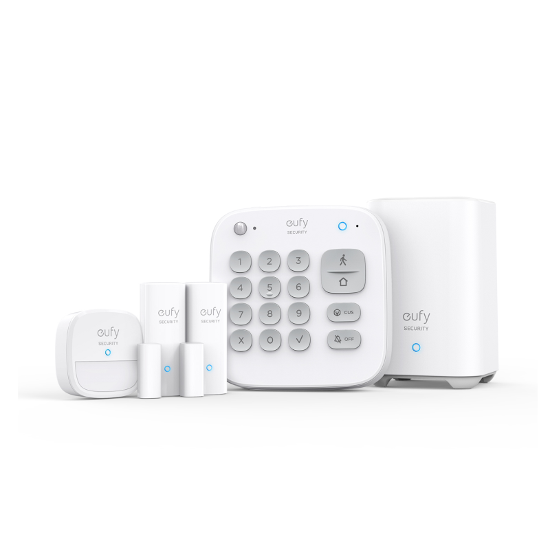 SISTEMA ALARMA EUFY KIT 2x HOMEBASE 2x ENTRY SENSOR 1x KEYPAD 1x MOTION SENSOR