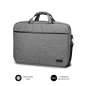 Maletín Subblim Elite Laptop Bag para Portátiles hasta 15-6"- Cinta para Trolley- Gris