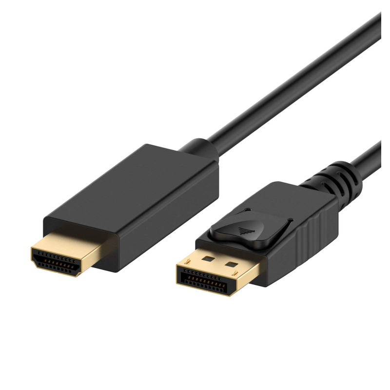 ADAPTADOR DE CABLE DISPLAYPORT A HDMI 1-2 ORO LONGITUD DE 1 METRO