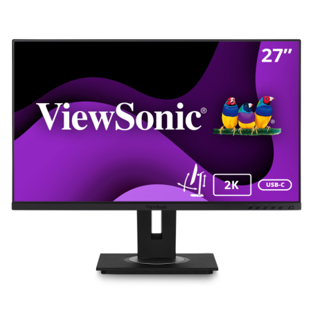 MONITOR VIEWSONIC 27" 2K QHD IPS HDMI DP-INOUT USB-C RJ45 USB MULTI ERGO PIVOT