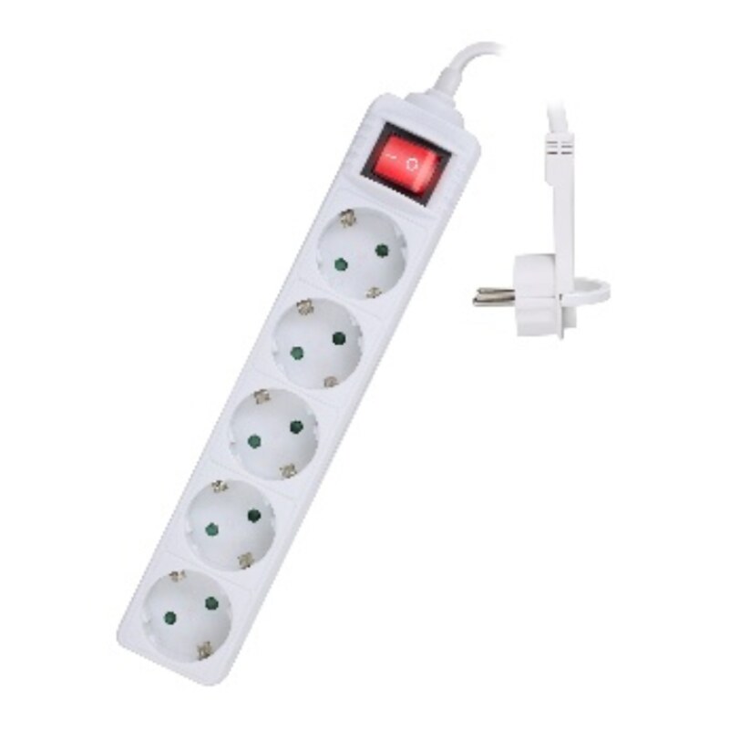 Regleta ewent 5 tomas shucko interruptor