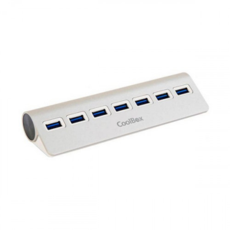 HUB USB COOLBOX ALU-3 7 PUERTOS USB3-0 CON ALIMENTACION