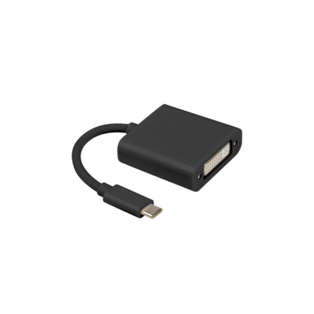 ADAPTADOR USB LANBERG USB-C M 3-1 A DVI-I H (24+5) DUAL LINK 15CM NEGRO