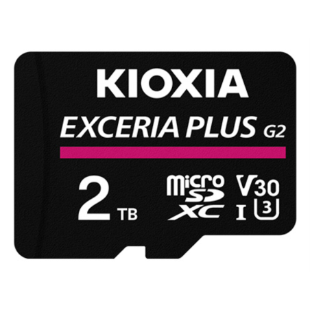 MICRO SD KIOXIA 2TB EXCERIA PLUS G2 UHS-I C10 CON ADAPTADOR