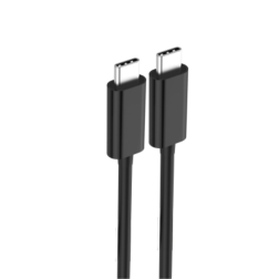 CABLE USB TIPO C A TIPO C PARA DATOS Y CARGA, LONGITUD DE 1,8 METROS-